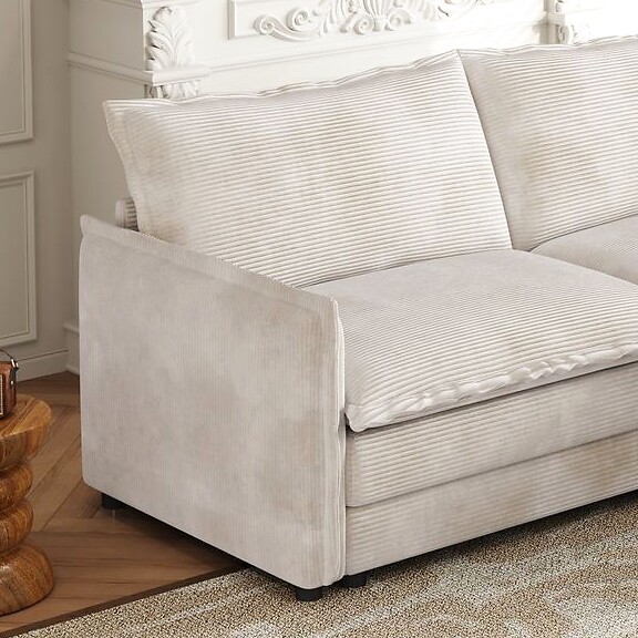 NIMBUS Cloud Couch in Beige — cozy apartment setup